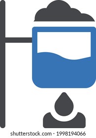 icono de color de glifo vector de quemador