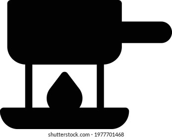burner vector glyph flat icon