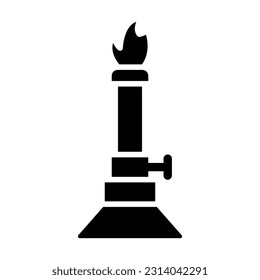 Burner Vector Glyph Icon For Personal And Commercial Use.
