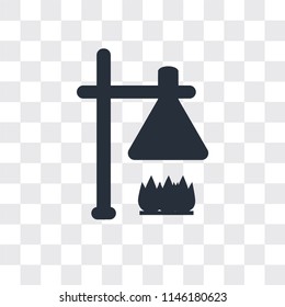 Burner vector icon isolated on transparent background, Burner logo concept