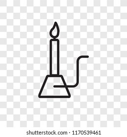 Burner vector icon isolated on transparent background, Burner logo concept
