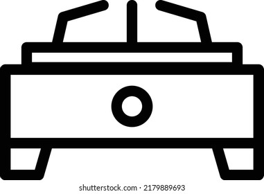 Ilustración de Burner Vector en un fondo transparente.Símbolos de calidad premium.Icono vectorial de trazo para el concepto y el diseño gráfico.