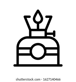 burner vector thin line icon 
