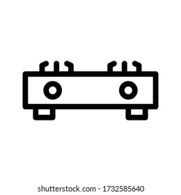 burner vector thin line icon 
