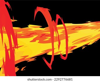 Burning blaze Element design vector stock illustration background