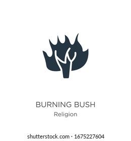 Burning bush icon vector. Trendy flat burning bush icon from religion collection isolated on white background. Vector illustration can be used for web and mobile graphic design, logo, eps10