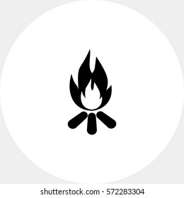 Burning Campfire Icon