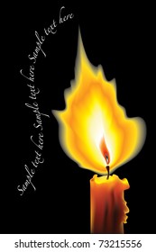 burning candle