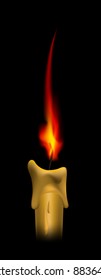 Burning candle