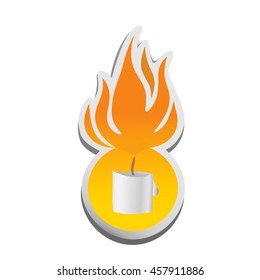  burning candle background flames