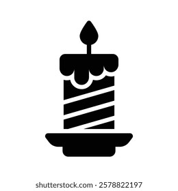 Burning candle beautiful vector design in modern style, ready to use icon