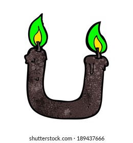 burning the candle at both ends cartoon