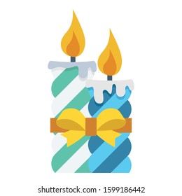 
burning candle, candle Color Vector icon which can be easily modified or edit
