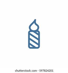 Burning candle icon