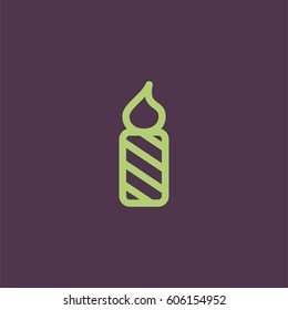 Burning candle icon