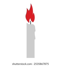 burning candle icon illustration element