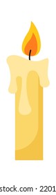 Burning Candle icon. Vector illustration