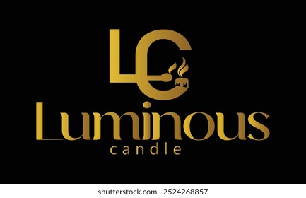 Burning candle light. Vector logo, icon. Candle logo template for web design isolated. Flat style.