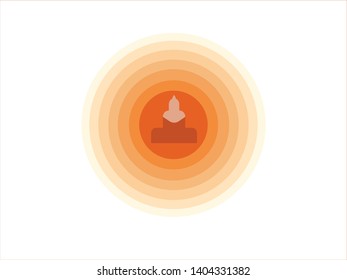  burning candle on black background