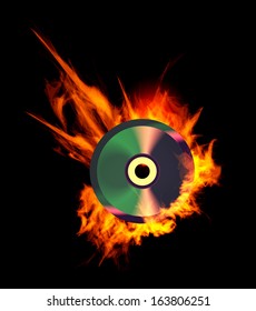 Burning CD.