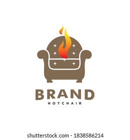 Burning Chair and Flames Logo Design