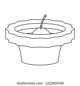 burning diya on white background