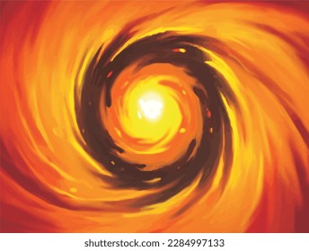 Burning Fire Element design vector stock illustration background