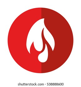 burning fire flame design graphic red circle