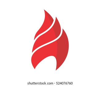 burning fire flame flare bonfire heat image vector icon logo symbol
