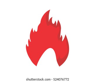 burning fire flame flare bonfire heat image vector icon logo symbol