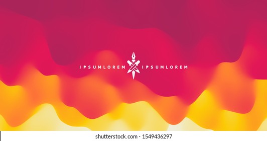 Burning fire flames. Abstract background. Modern pattern. Vector illustration for design.