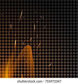 Burning fire flames on transparent background.