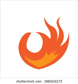 Burning fire. This image is a collection of burning flames.