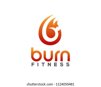 Burning Fitness Logo