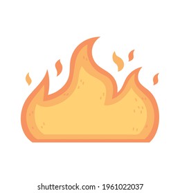 brennendes Flammenfeuer einzeln auf