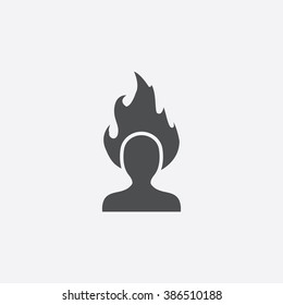 burning head Icon