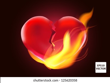 Burning heart