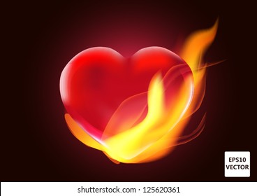 Burning heart - Powered by Shutterstock - Get 15% off with code: PIKWIZARD15