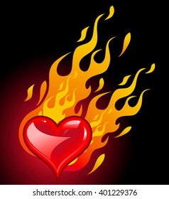 Burning heart of glass!