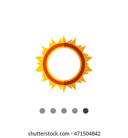 Burning hoop icon