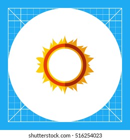 Burning hoop icon