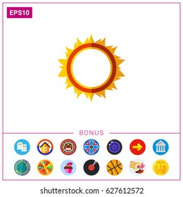 Burning hoop icon