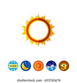 Burning hoop icon