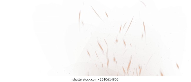 Burning hot sparks effect with embers burning ash and smoke flying in the air. Burning glowing particles. Flame of fire with sparks isolated on a black transparent background. Flame png.