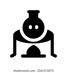 burning icon. vector glyph icon for your website, mobile, presentation, and logo design.