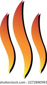 Burning icon vector for graphic design, logo, web site, social media