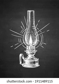 hand drawn clipart of oil lamps