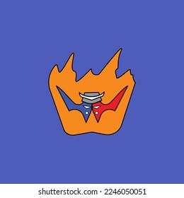 Logo der Rittermaske, Vektorgrafik