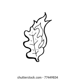 burning leaf cartoon