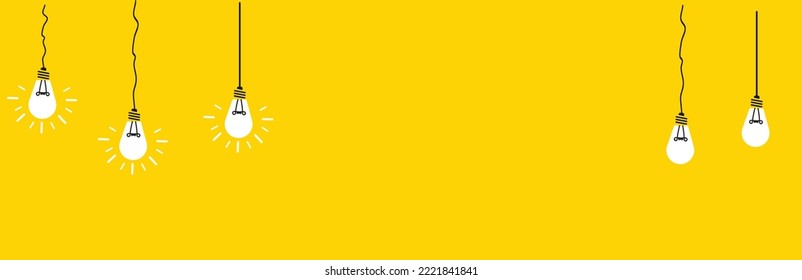 Burning light bulb. Creative thinking ideas and innovation concept.